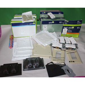 82 Piece Leviton Outlets Light Switch Covers And More